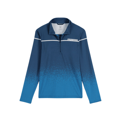 SPYDER SPIRIT OF '78 ZIP T-NECK SWEATSHIRT - FADED GEO COLLEGIATE