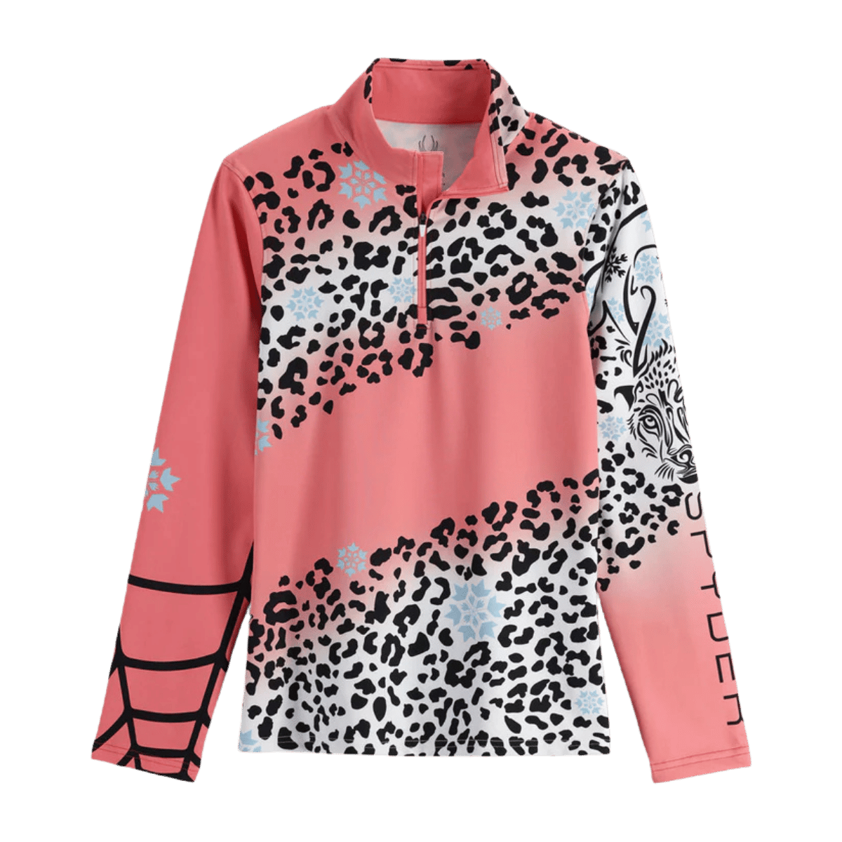 SPYDER WOMENS SABRINA ZIP T-NECK SWEATSHIRT - TROPIC
