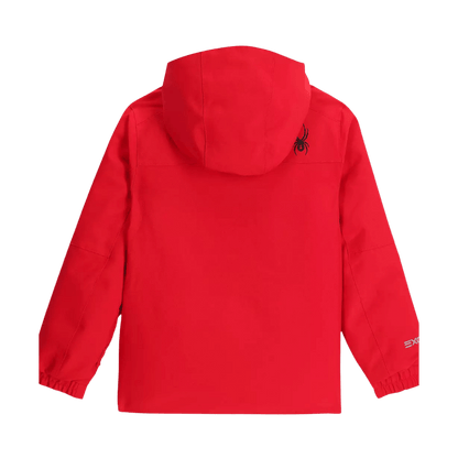 SPYDER KIDS' SLASH JACKET - SPYDER RED - BACK VIEW