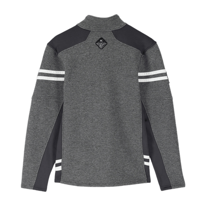 SPYDER WENGEN ENCORE HALF ZIP FLEECE JACKET - EBONY_1 Back side