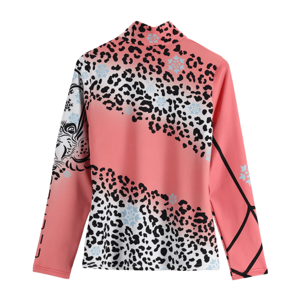 SPYDER WOMENS SABRINA ZIP T-NECK SWEATSHIRT - TROPIC_1