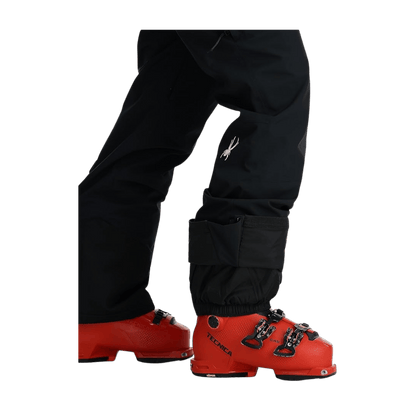 SPYDER WOMEN'S TERRAIN BIB PANTS - BLACK - ankle cuff