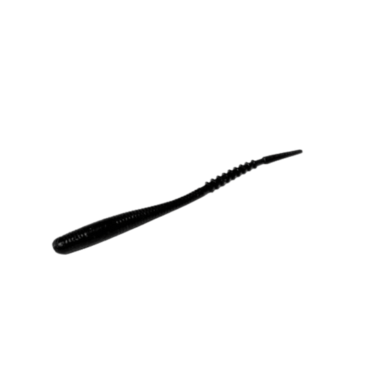 FISH DADDY SPYRO TAIL BIOSILICONE GLOW PLASTIC 1.96IN 16PK_BLACKGLOWGREEN