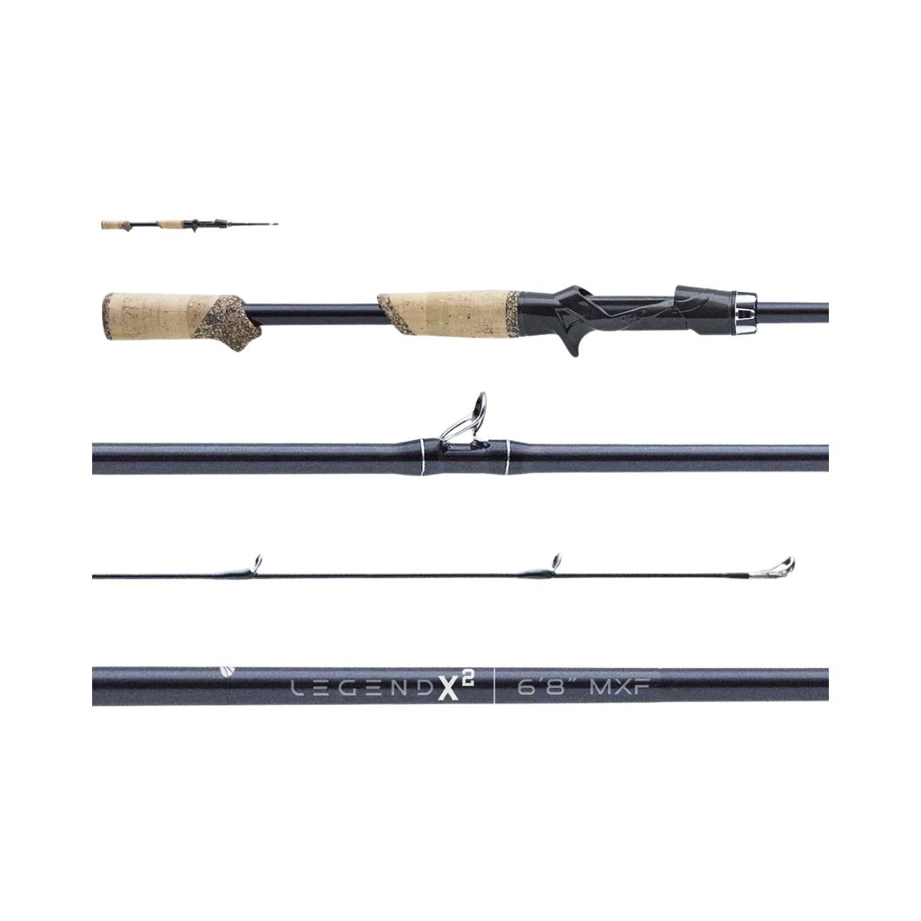 ST CROIX LEGEND X2 CASTING ROD BLACK