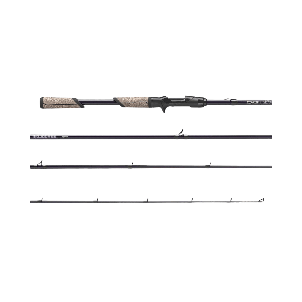 ST CROIX MOJO BASS CASTING ROD 7FT 2IN BLACK