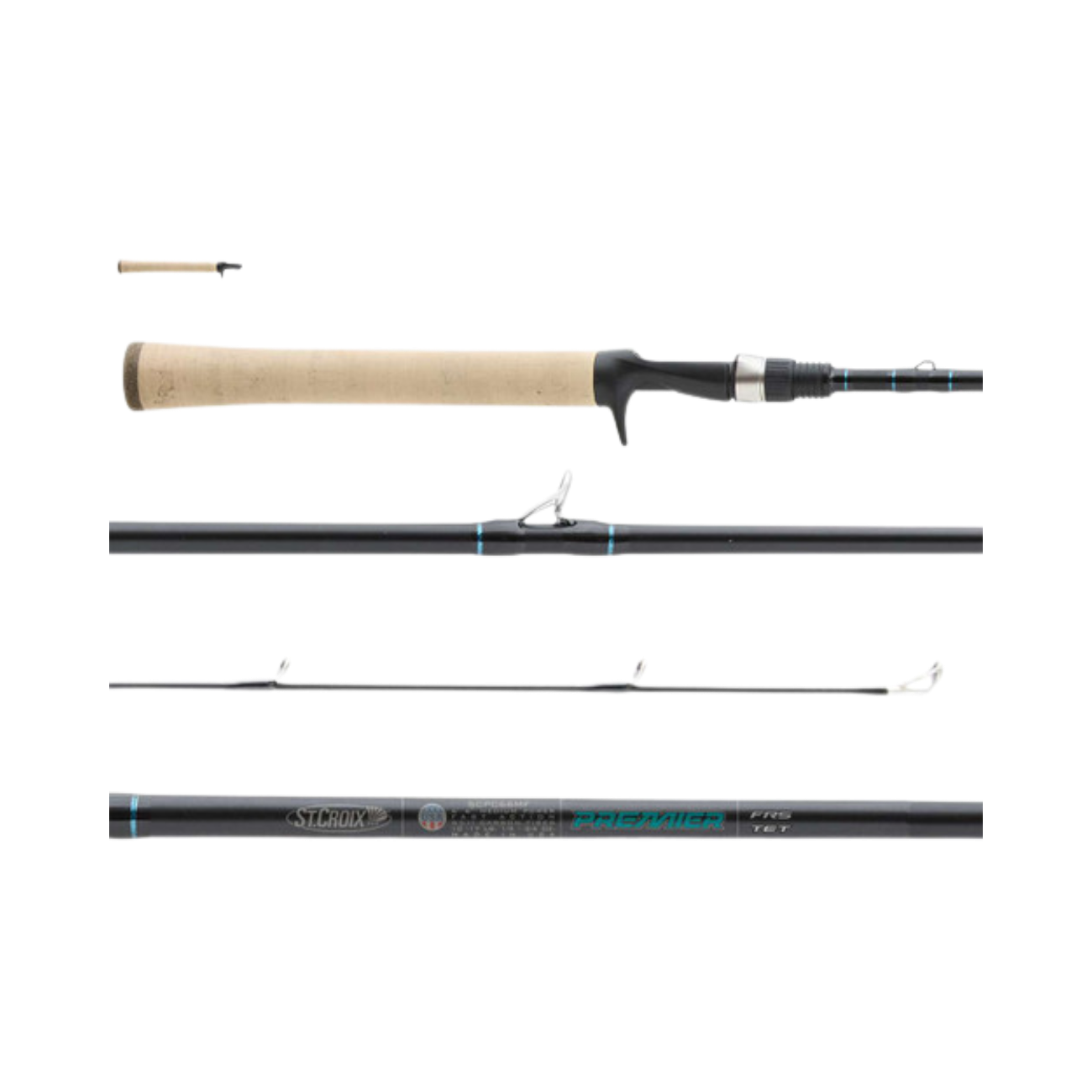 ST CROIX PREMIER CASTING ROD BLACK