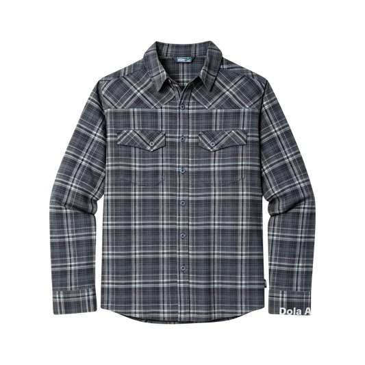 STIO JUNCTION MDWGHT FLANNEL SHIRT MOUNTAIN SHADOW PLAID