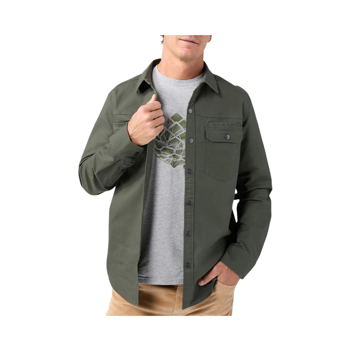 STIO SARATOGA CANVAS SHIRT DEEP SHADE