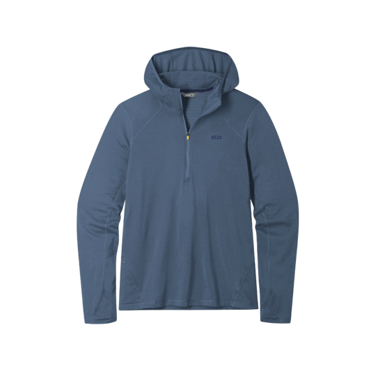 STIO TRAX POWER GRID HZ HOODIE VINTAGE INDIGO