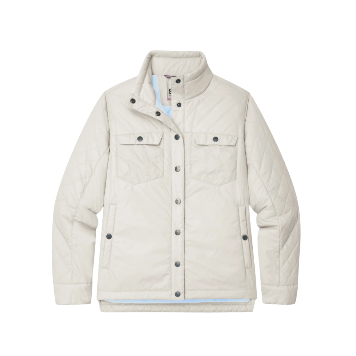 STIO W SKYCREST SNAP SHIRT PEBBLE