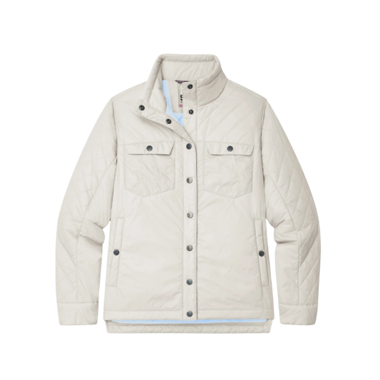 STIO W SKYCREST SNAP SHIRT PEBBLE