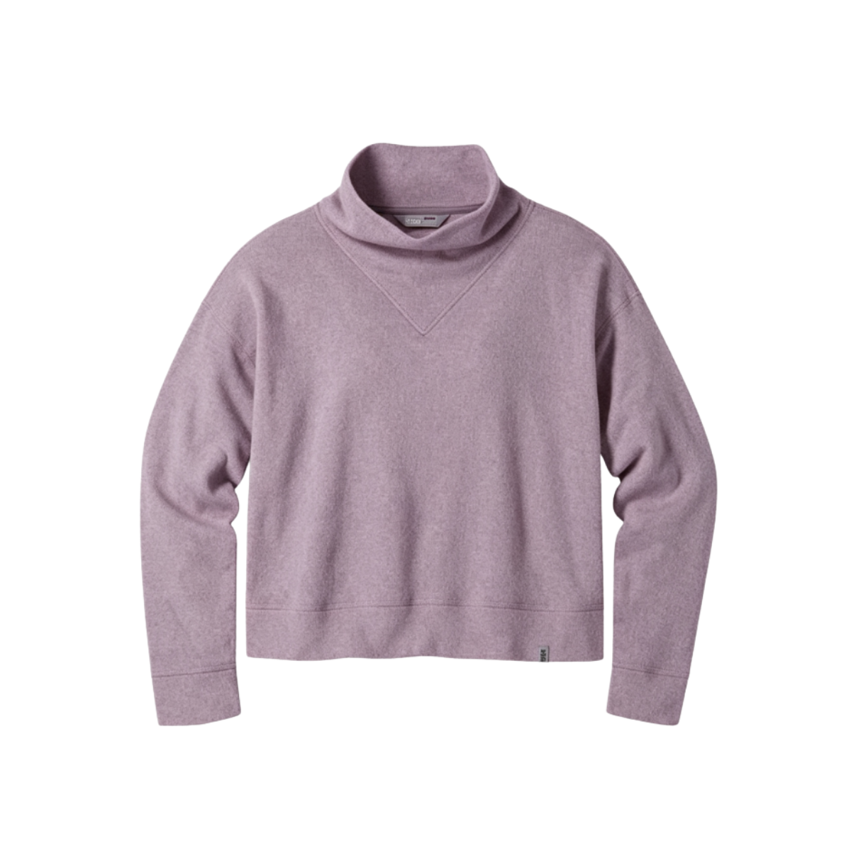 STIO W TURPIN FLEECE MOCKNECK VIOLET ECHO HEATHER