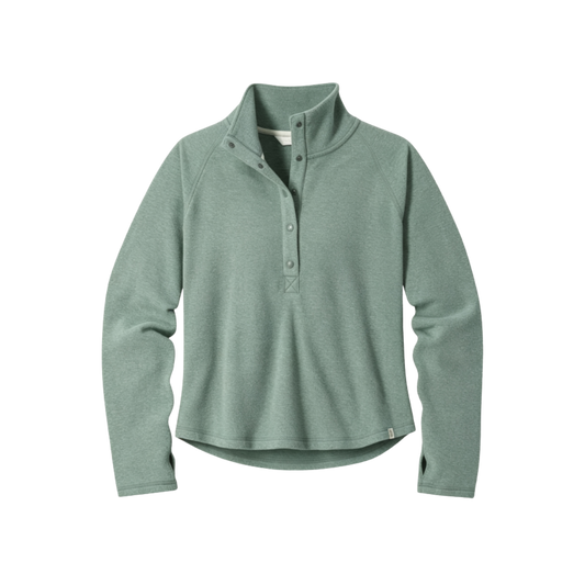 STIO W TURPIN FLEECE SNAP PULLOVER SRRA MVE HEATHER