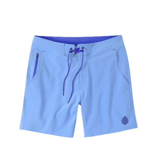STIO CFS BOARD SHORT 7.5" - CHICORY FLOWER FRONT