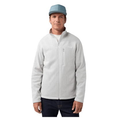 STIO MEN'S WILCOX FLEECE JACKET - QUIET GREY HEATHER - ON MODEL FRONT