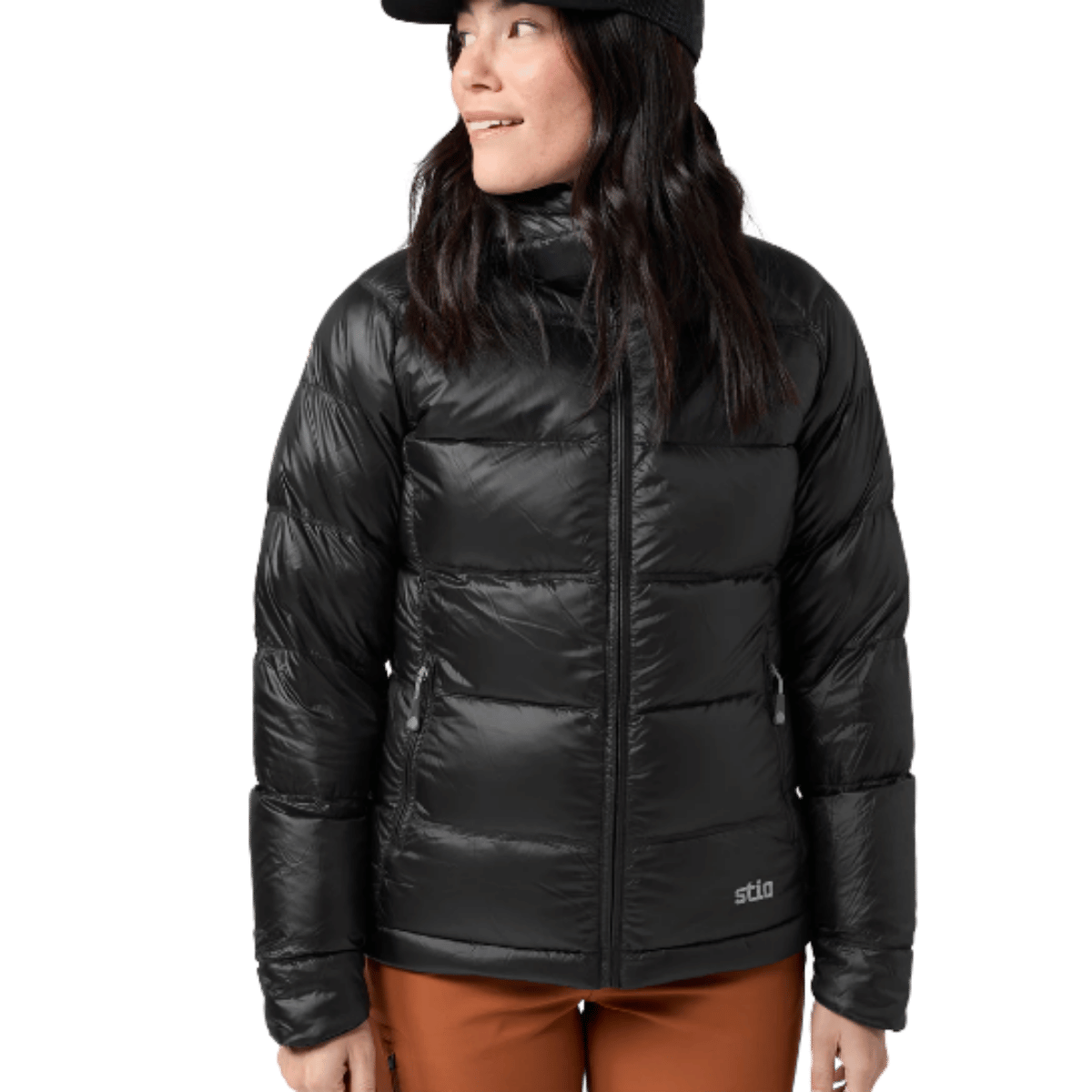 STION HOMETOWN DOWN HOODED JACKET - ABYSS WW FRONT ZOOMED ANGLE