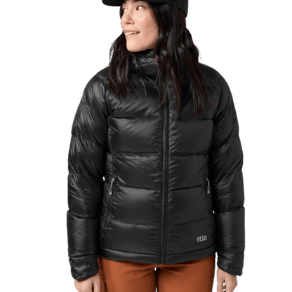 STION HOMETOWN DOWN HOODED JACKET - ABYSS WW FRONT ZOOMED ANGLE