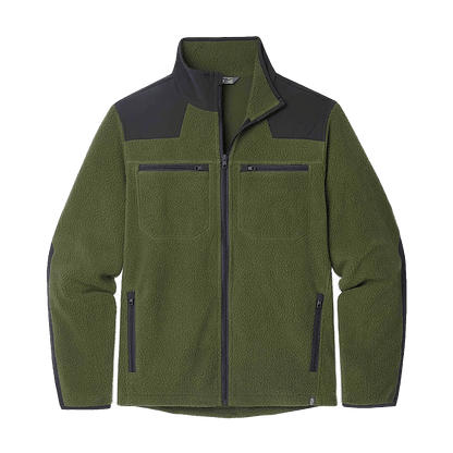 STIO RAWLINS FLEECE JACKET - PINE FOREST BOUNDARY BLACK