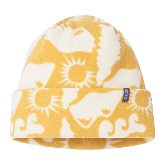 STIO TURPIN FLEECE CUFF BEANIE - HONEY ALPINE WAVES