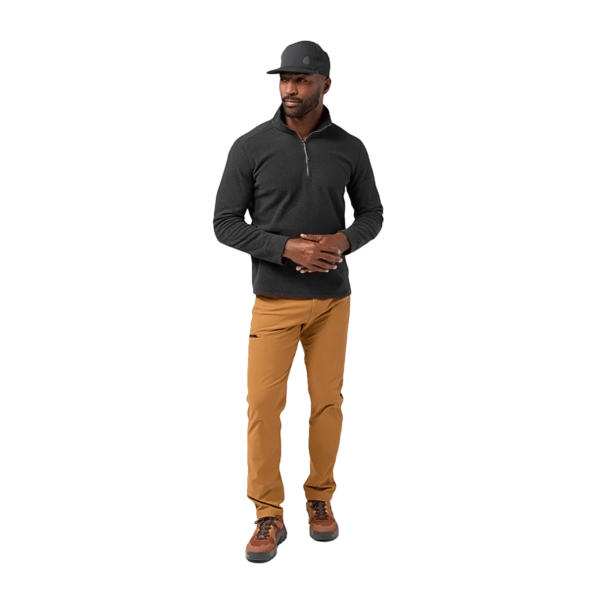 STIO TURPIN FLEECE HALF ZIP - ABYSS - FRONT VIEW
