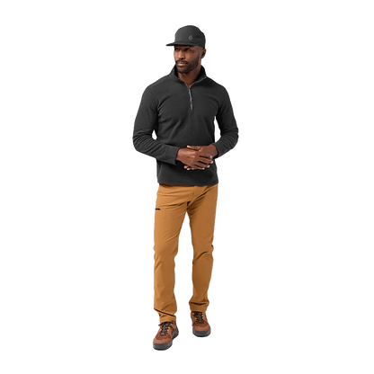 STIO TURPIN FLEECE HALF ZIP - ABYSS - FRONT VIEW