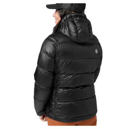STIO WOMEN'S HOMETOWN DOWN HOODED JACKET - ABYSS - BACK VIEW