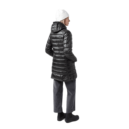 STIO WOMEN'S HOMETOWN DOWN PARKA - ABYSS MAGNET - BACK VIEW