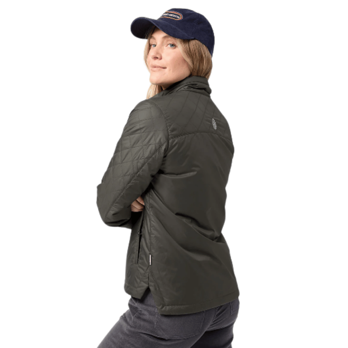 STIO WOMEN'S SKYCREST SNAP SHIRT - RAVEN WW BACK