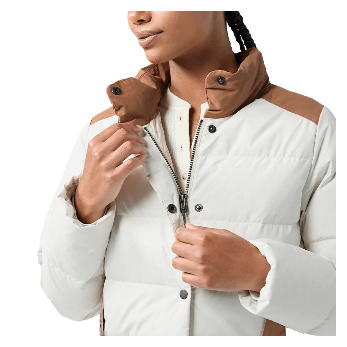 STIO WOMEN'S TURNBOLT DOWN JACKET - MOUNTAIN GOAT - COLLAR