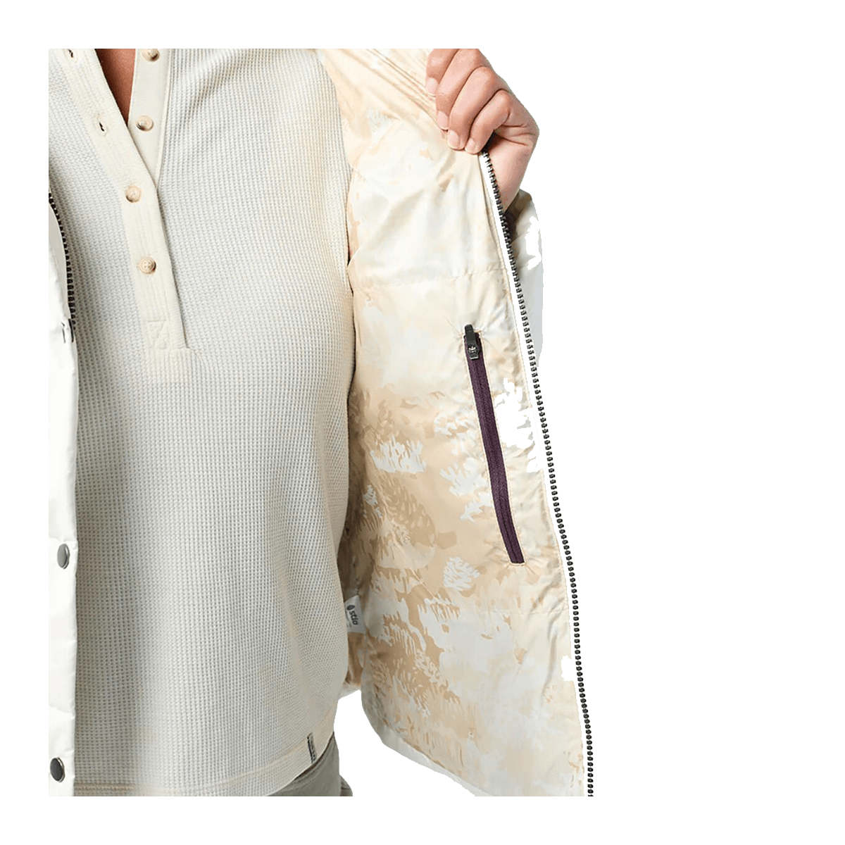 STIO WOMEN'S TURNBOLT DOWN JACKET - MOUNTAIN GOAT - INSIDE LINING