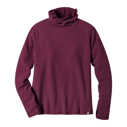 STIO WOMEN'S TURPIN FLEECE FUNNEL NECK - AUBERGINE