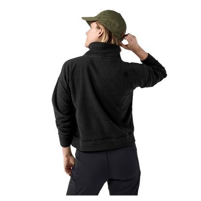STIO WOMEN'S TURPIN FLEECE MOCKNECK - ABYSS - BACK VIEW