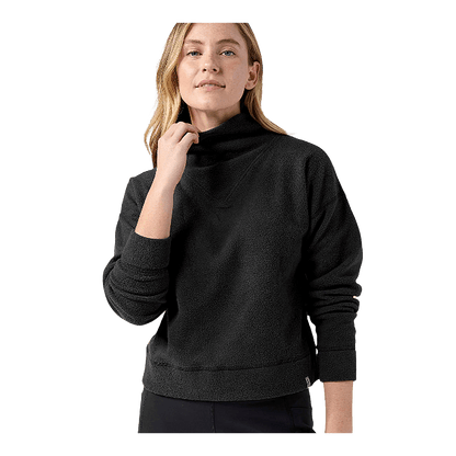 STIO WOMEN'S TURPIN FLEECE MOCKNECK - ABYSS - FRONT VIEW