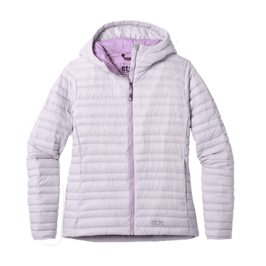 STIO WOEMN'S PINION DOWN HOODED JACKET - LAVENDER HAZE