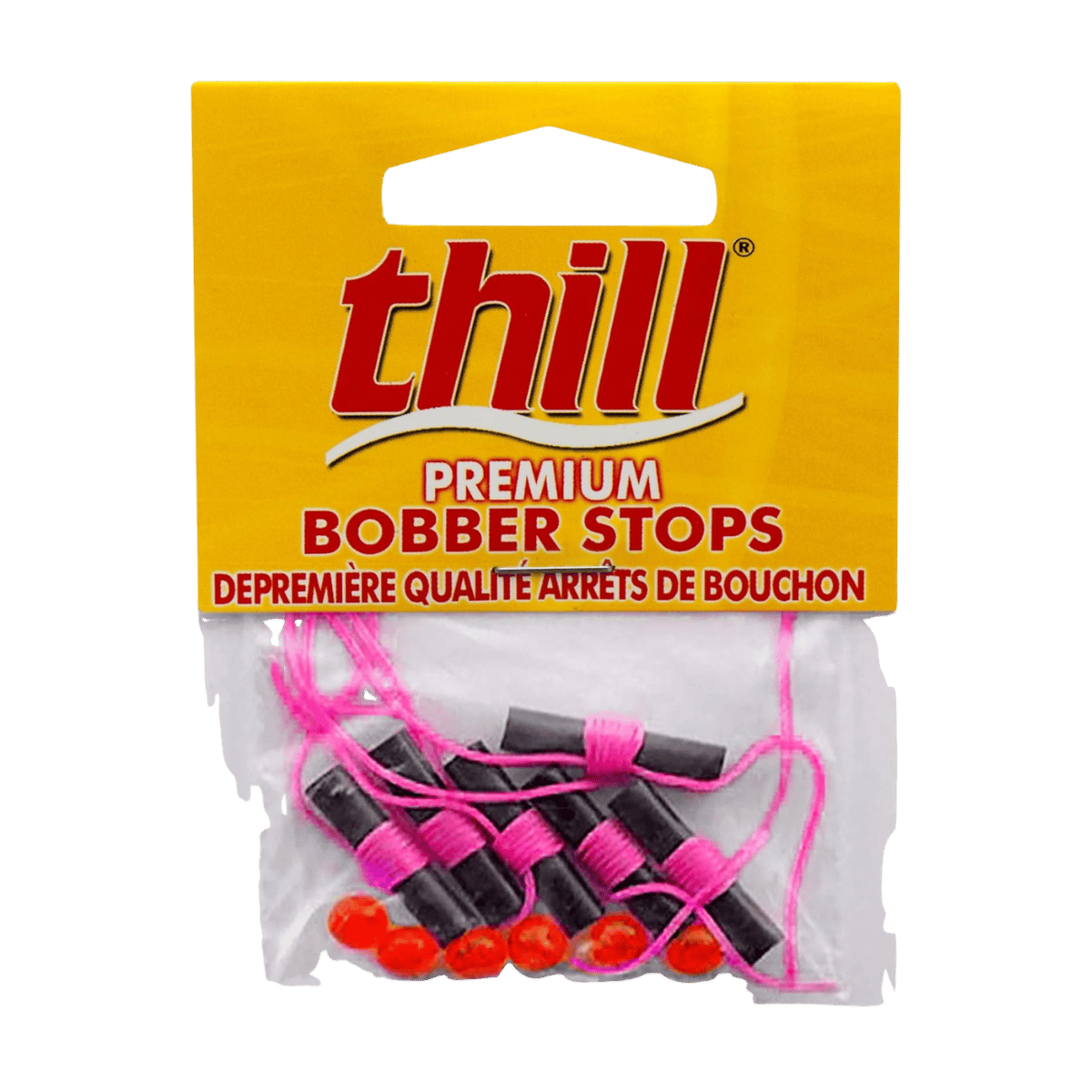 THILL BOBBER STOPS BEADS 6PK - HOT PINK