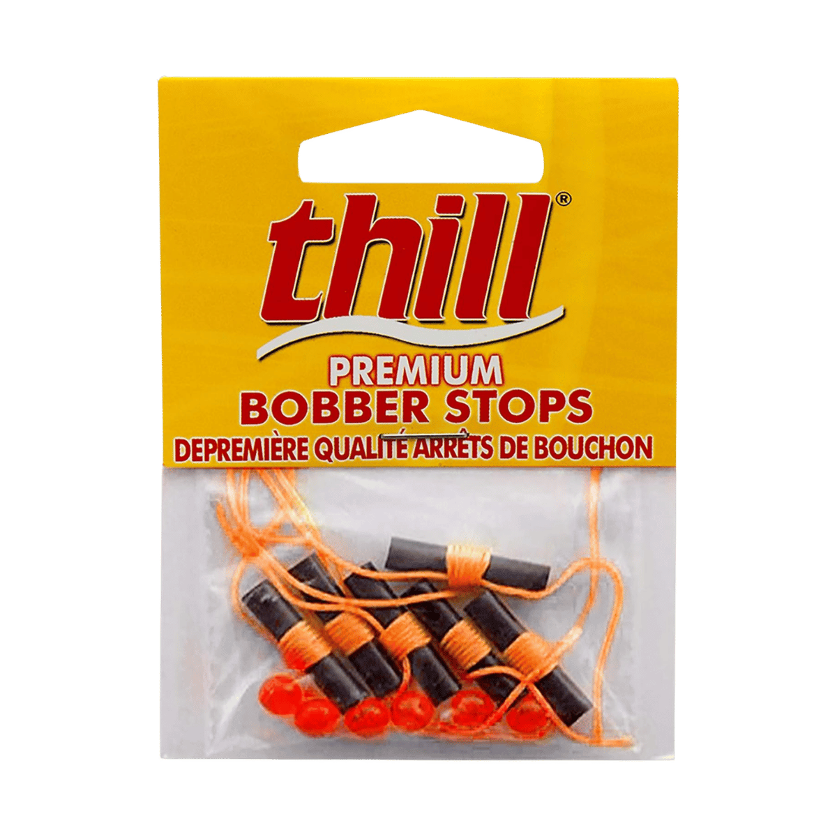 THILL BOBBER STOPS/BEADS 6PK - FLUORE ORANGE