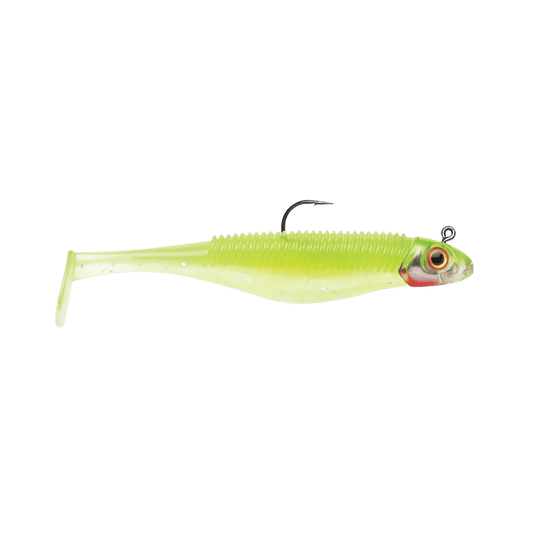 STORM 360GT SEARCHBAIT SHAD 4.5IN CHARTREUSE ICE IMAGE