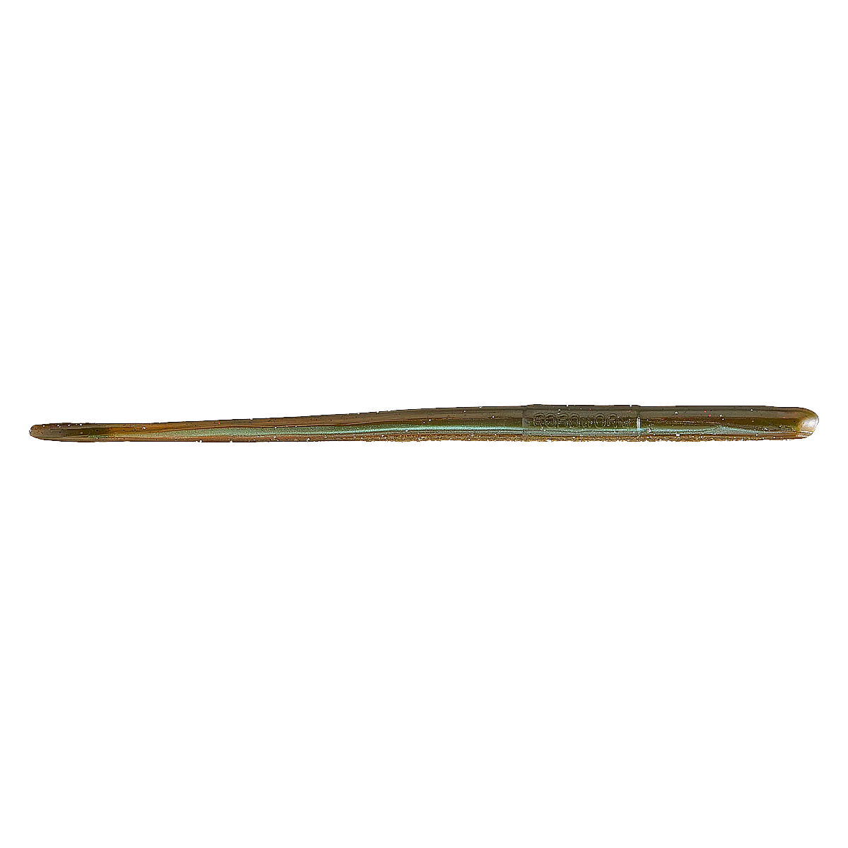 STRAIGHT TAIL WORM GREEN PUMPKIN NEON