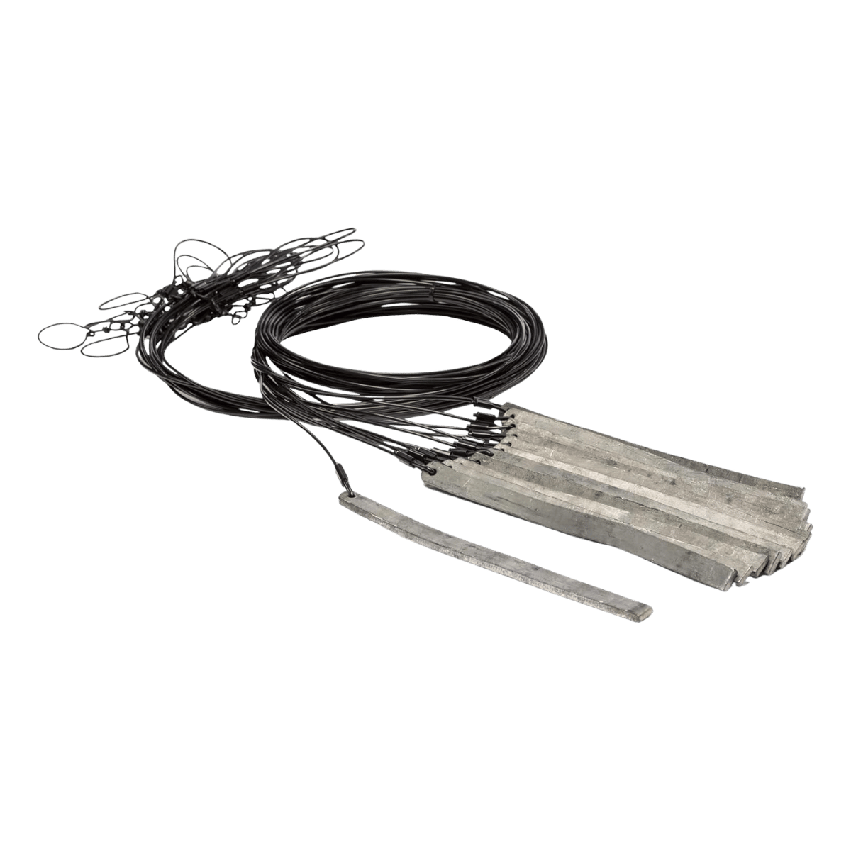RIGEM RIGHT 72IN W/ 6OZ STRAP WEIGHTS - BLACK