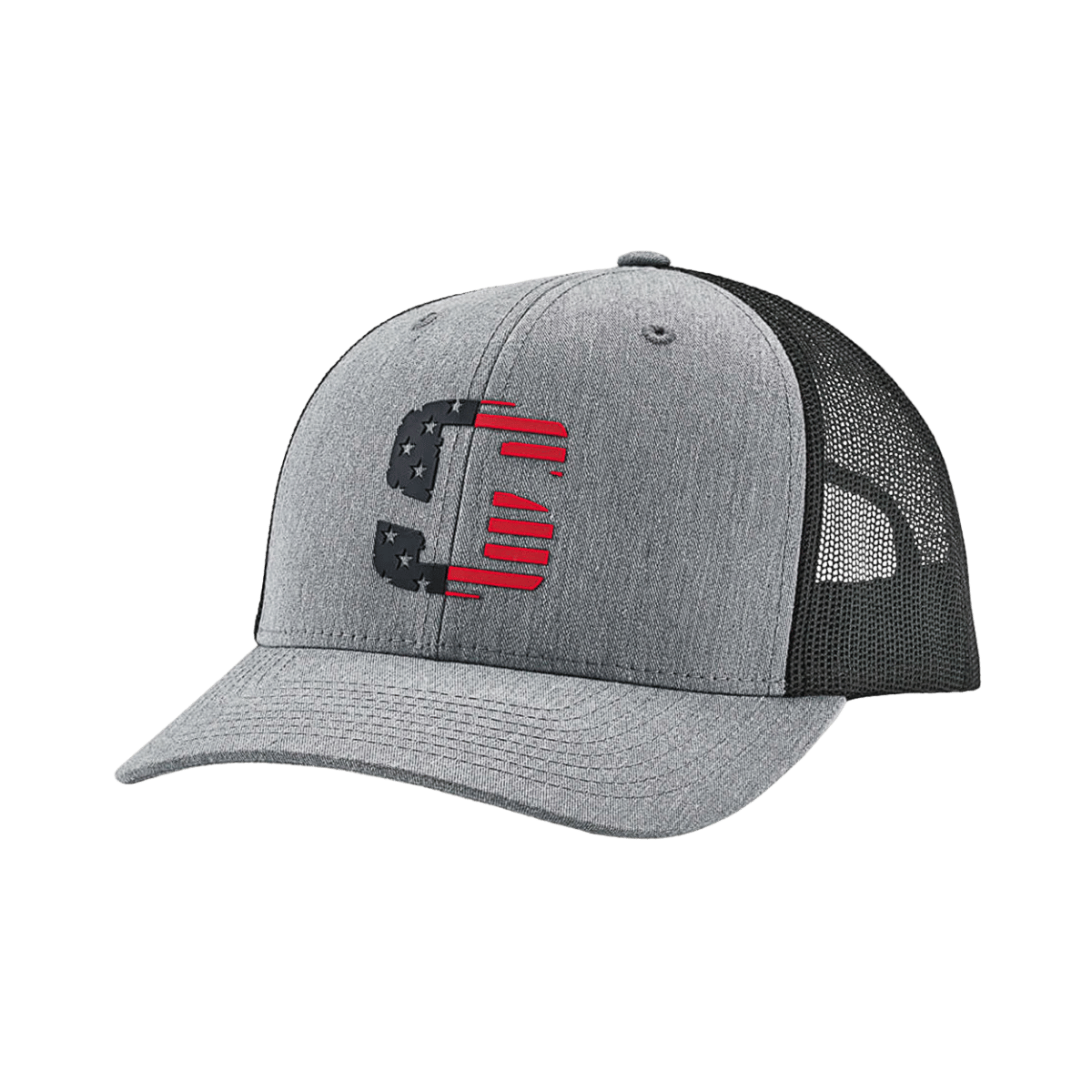 STRIKER BRANDS SI USA ICON TRUCKER CAP HEATHER GRAY