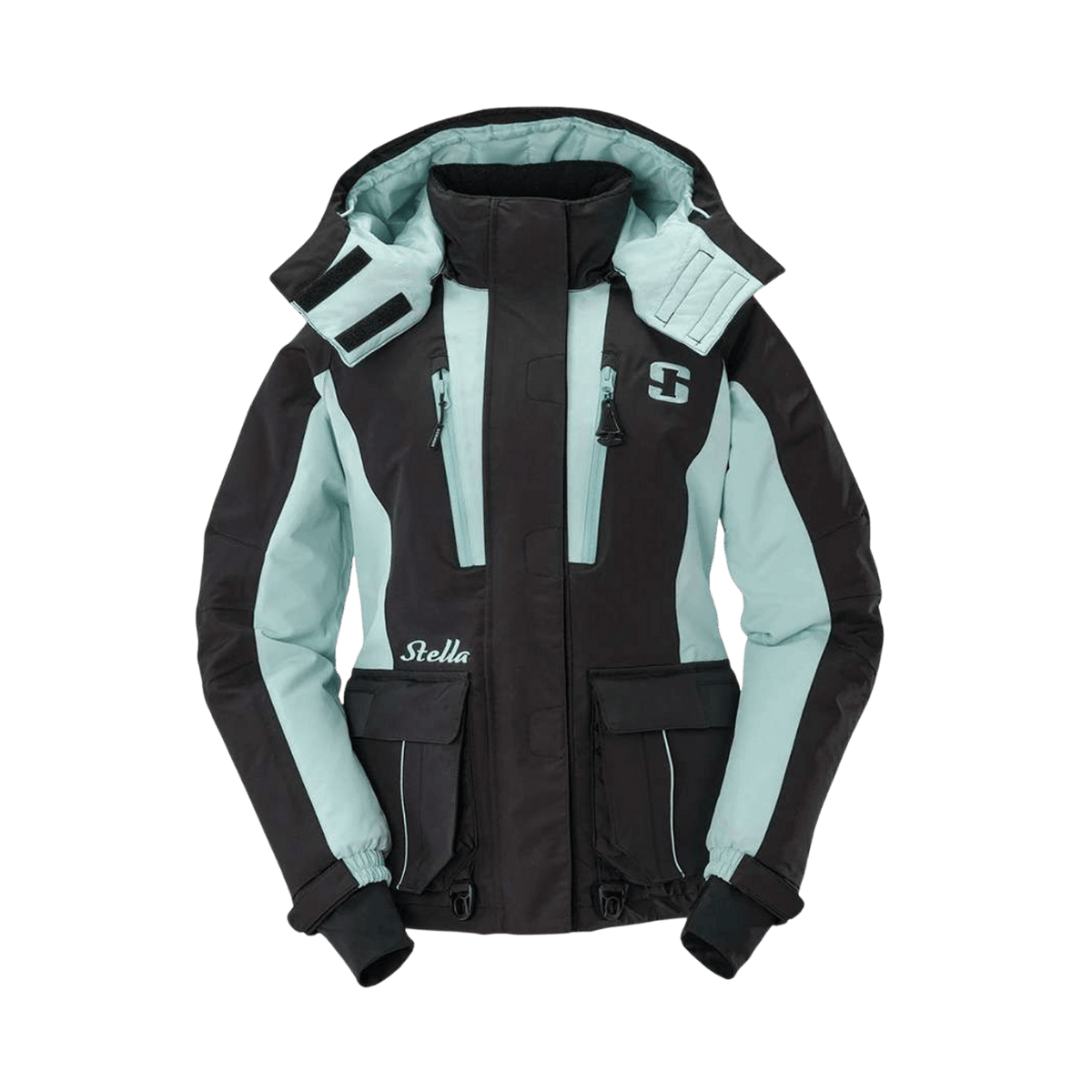 STRIKER BRANDS WOMEN'S STELLA JACKET - BLACK/FROST - FRONT VIEW