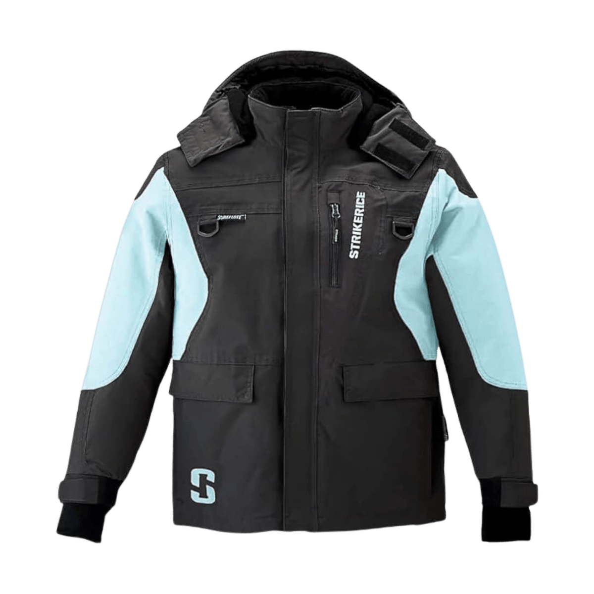 STRIKER BRANDS Y PREDATOR JACKET - BLACK/FROST - FRONT VIEW
