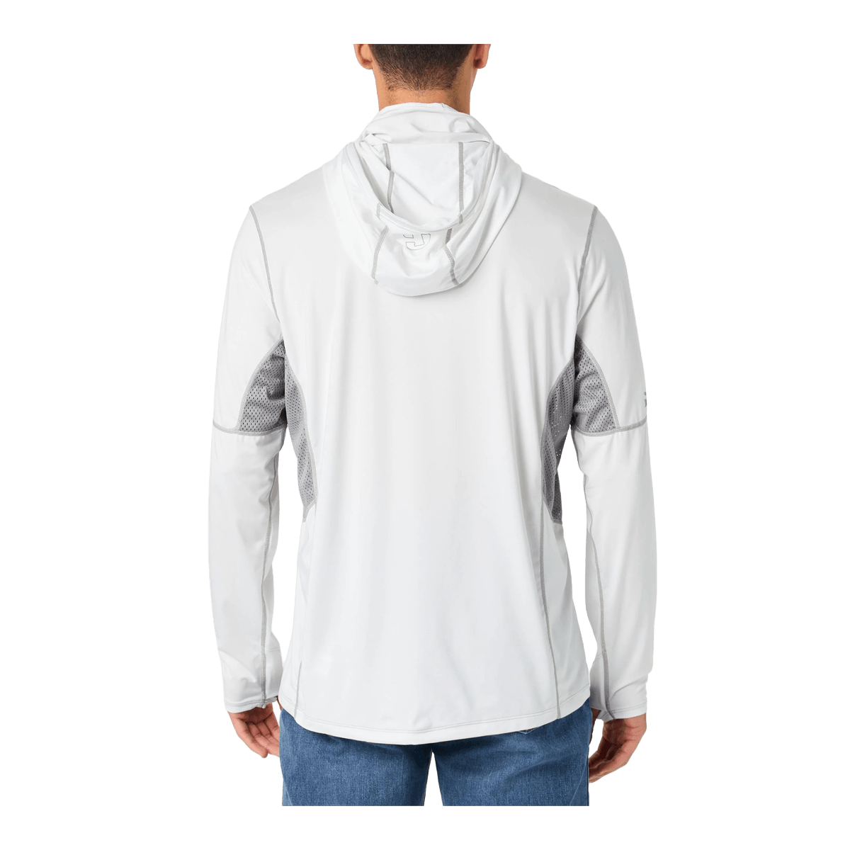 STRIKER GUARDIAN HOODY - MOONSTONE HEATHER - BACK VIEW