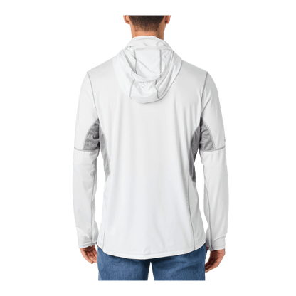 STRIKER GUARDIAN HOODY - MOONSTONE HEATHER - BACK VIEW