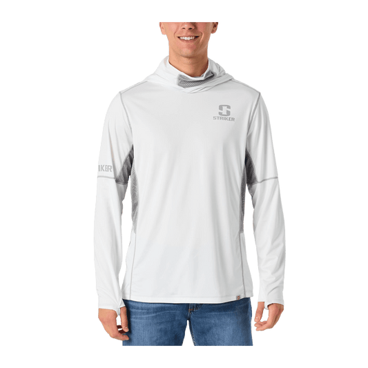 STRIKER GUARDIAN HOODY - MOONSTONE HEATHER - FRONT VIEW