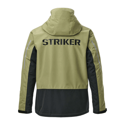 STRIKER VORTEX RAIN JACKET REG - MOSS - BACK VIEW