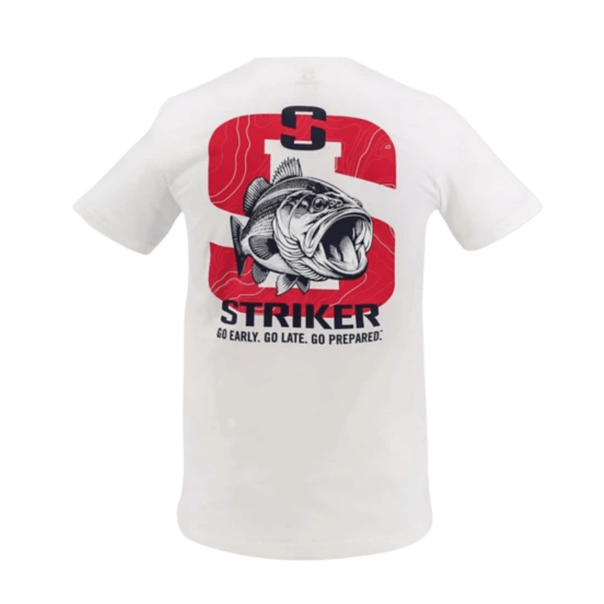 STRIKER BASS T-SHIRT - WHITE_BACK ANGLE