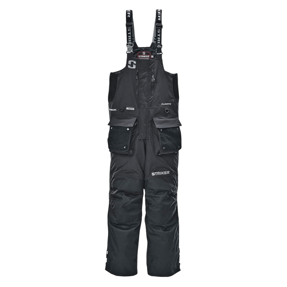 STRIKER BRANDS MEN'S CLIMATE BIB - BLACK_FRONT ANGLE