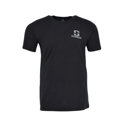 STRIKER BRANDS MUSKY T-SHIRT - BLACK - FRONT VIEW