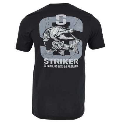 STRIKER BRANDS MUSKY T-SHIRT - BLACK - BACK VIEW